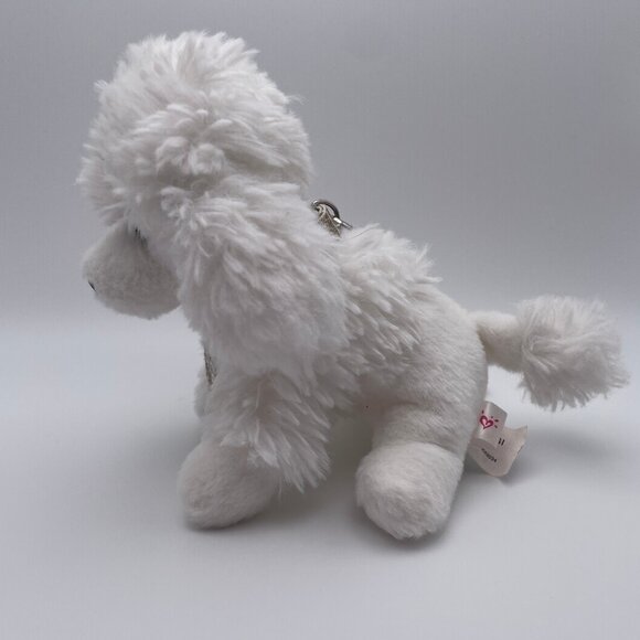 Gund Justice GiGi White Poodle Plush Gold Collar & Leash 6" Puppy (SKU: 445TO) - Picture 5 of 8